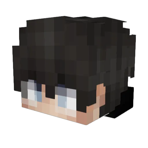 ChengZIRC Minecraft avatar head, 3D render