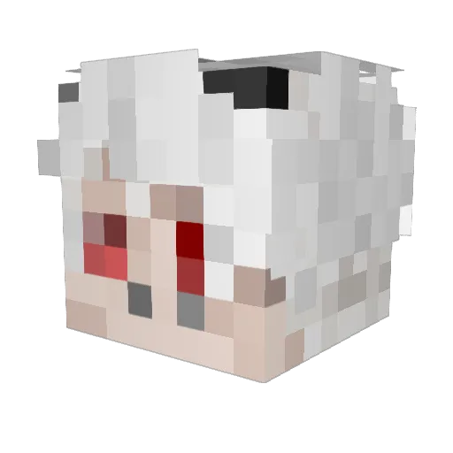 Cheng_QingA Minecraft avatar head, 3D render
