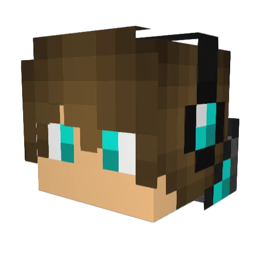 Cheng_Tianle Minecraft avatar head, 3D render