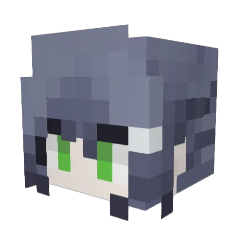 Cheng_xin_H3ART Minecraft avatar head, 3D render