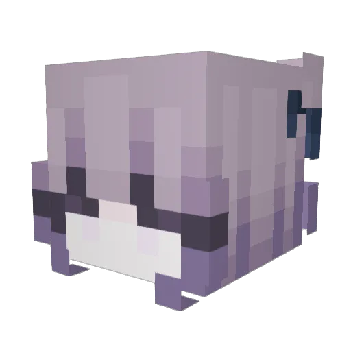 Chenlong2 Minecraft avatar head, 3D render