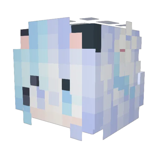 Chenqing116 Minecraft avatar head, 3D render