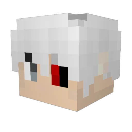 Chenshar Minecraft avatar head, 3D render