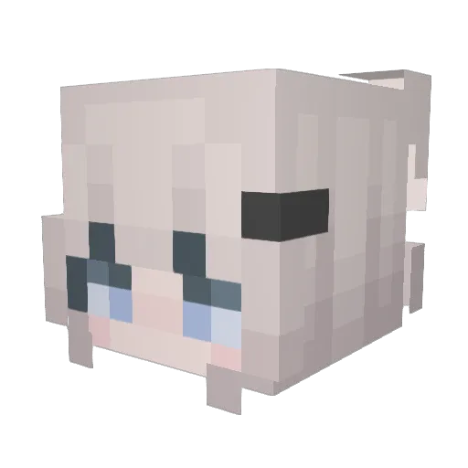 ChenufO Minecraft avatar head, 3D render