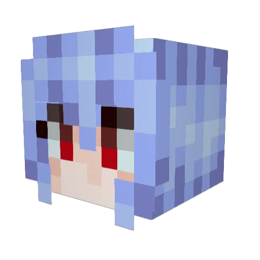 Chenyon Minecraft avatar head, 3D render