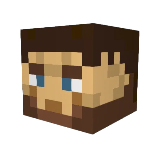 Cheppes Minecraft avatar head, 3D render