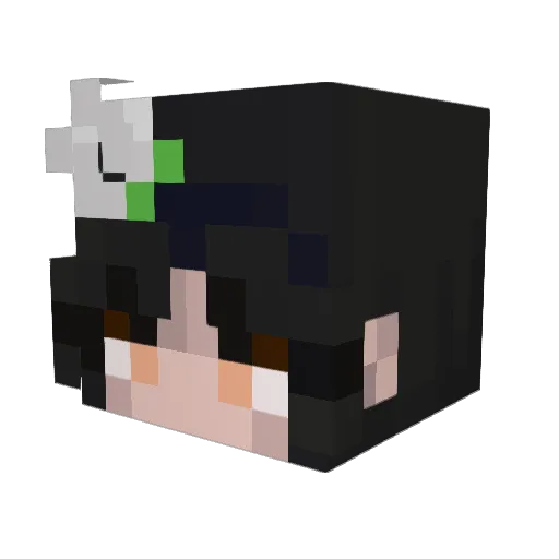 Chepseset Minecraft avatar head, 3D render