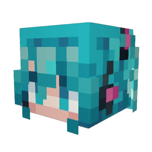 CherNanD0 Minecraft avatar head, 3D render