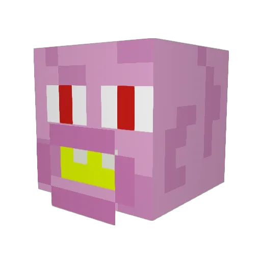 Cher_Bum Minecraft avatar head, 3D render