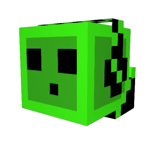 Chergy Minecraft avatar head, 3D render