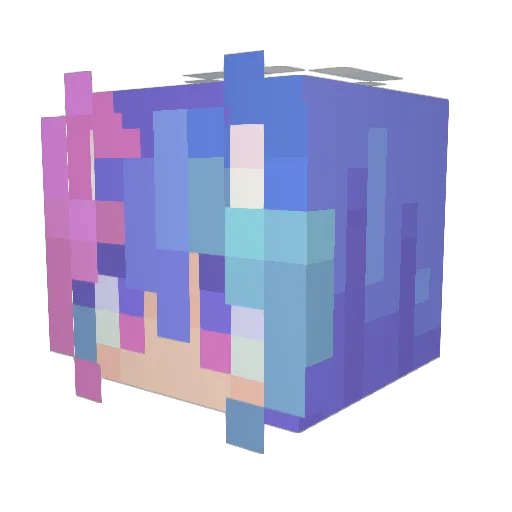 Cheribo0 Minecraft avatar head, 3D render