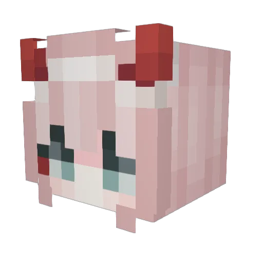CherishLights Minecraft avatar head, 3D render