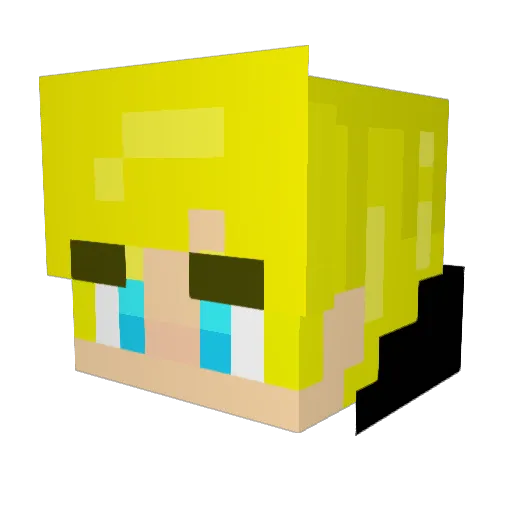 Cheritas7 Minecraft avatar head, 3D render