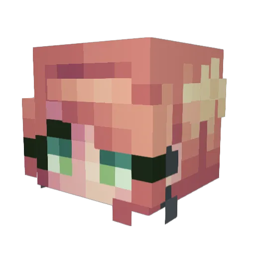 Cherizard_ Minecraft avatar head, 3D render
