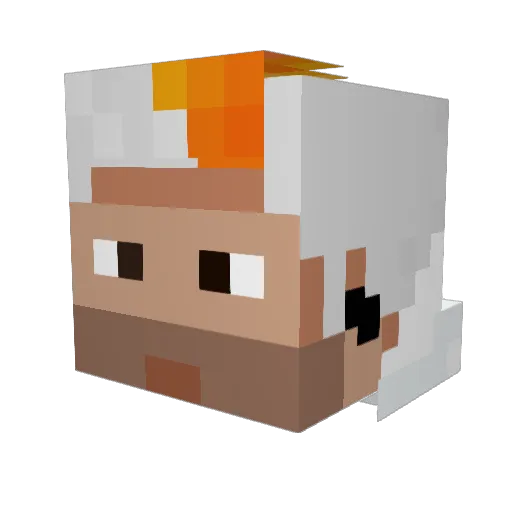 Cherman07 Minecraft avatar head, 3D render