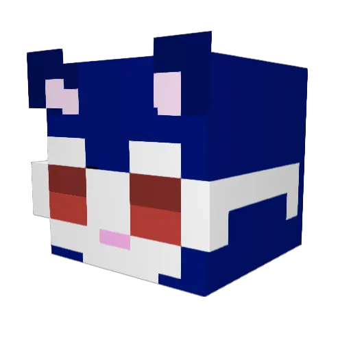 Chernich Minecraft avatar head, 3D render