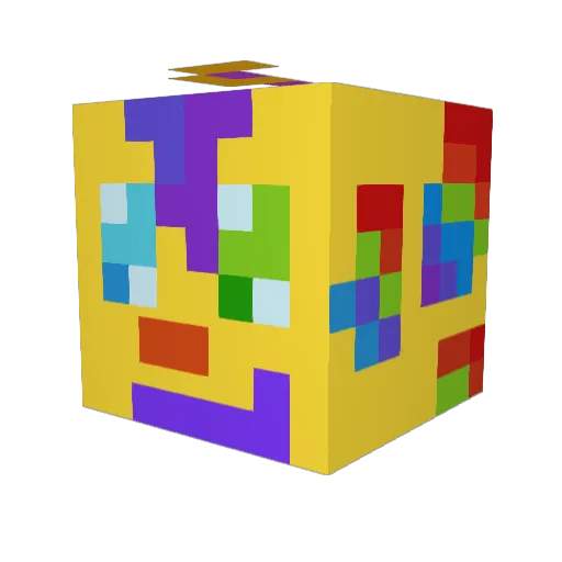 Chernika42 Minecraft avatar head, 3D render