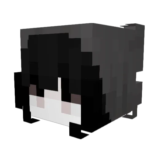 Chernikovskaya7 Minecraft avatar head, 3D render