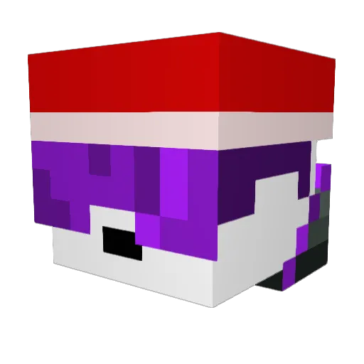 ChernoOmega Minecraft avatar head, 3D render