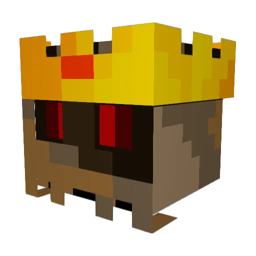 Chernobread Minecraft avatar head, 3D render