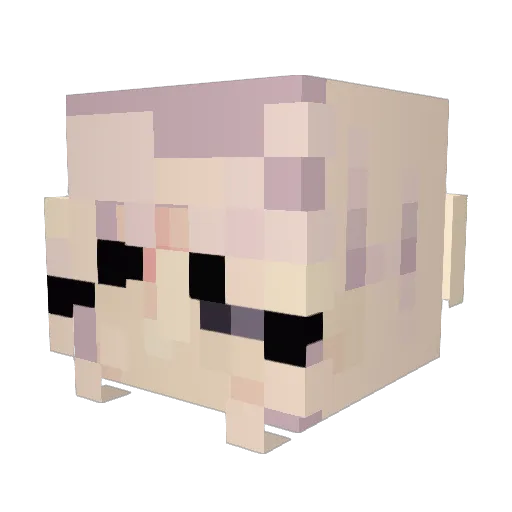 Chernobyl2001 Minecraft avatar head, 3D render