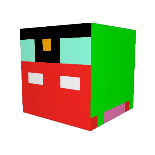 ChernobylMan Minecraft avatar head, 3D render