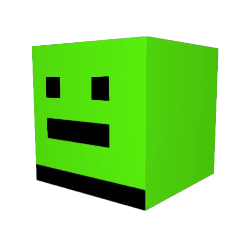 Chernut Minecraft avatar head, 3D render