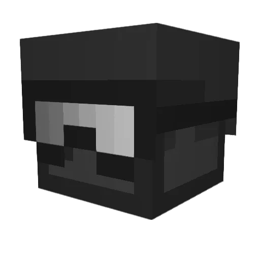Cherr61 Minecraft avatar head, 3D render