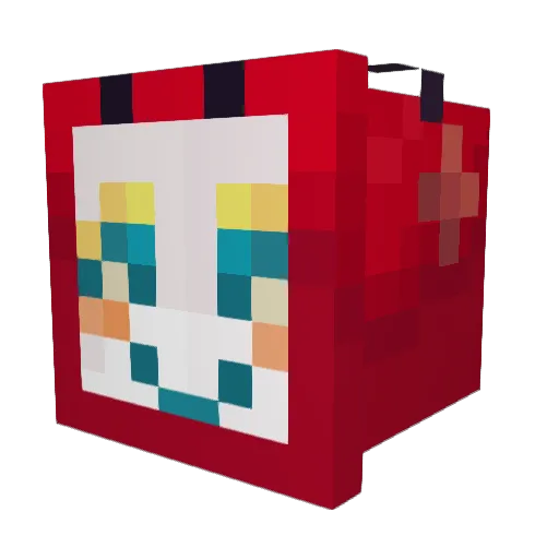CherreeCat Minecraft avatar head, 3D render