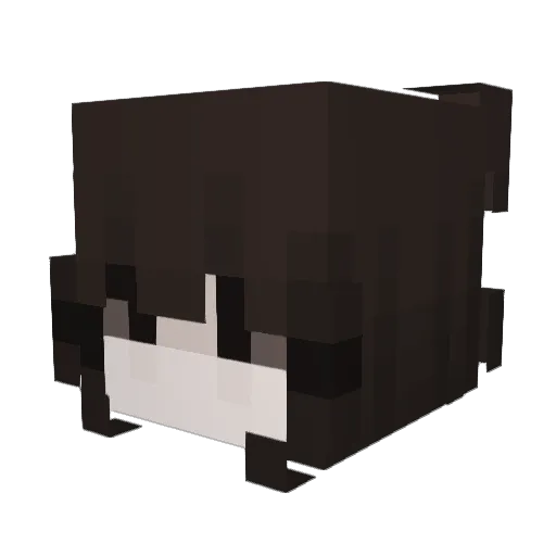 Cherreey Minecraft avatar head, 3D render