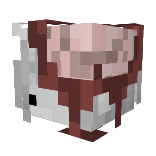 Cherrieshere Minecraft avatar head, 3D render