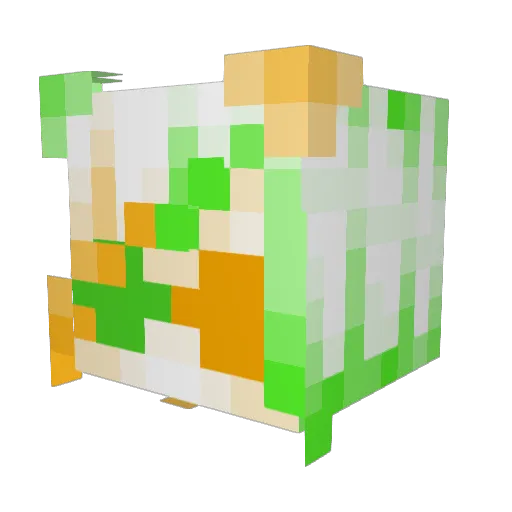 CherryBleps Minecraft avatar head, 3D render