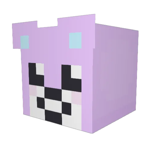 CherryBlossom60 Minecraft avatar head, 3D render
