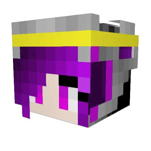 CherryBlossom73 Minecraft avatar head, 3D render