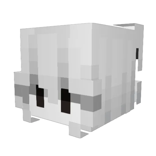 CherryBlossom Minecraft avatar head, 3D render