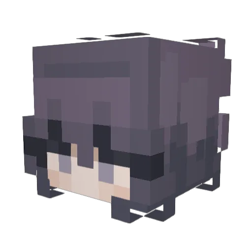 CherryBlossomDay Minecraft avatar head, 3D render