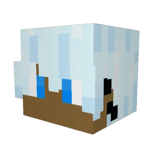 CherryIsAFantasy Minecraft avatar head, 3D render