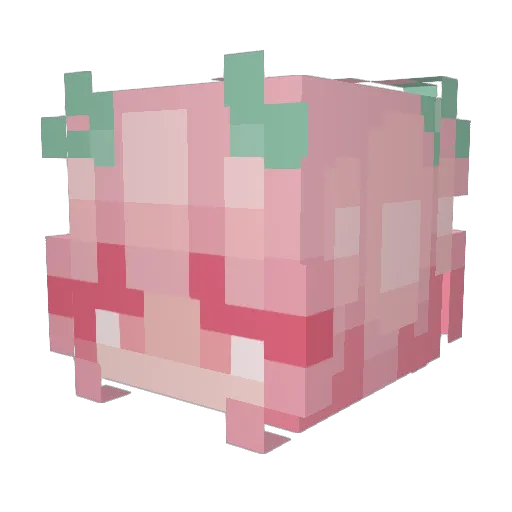 CherryJxne Minecraft avatar head, 3D render