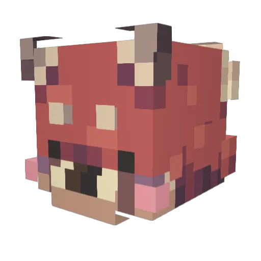 CherryOpal Minecraft avatar head, 3D render