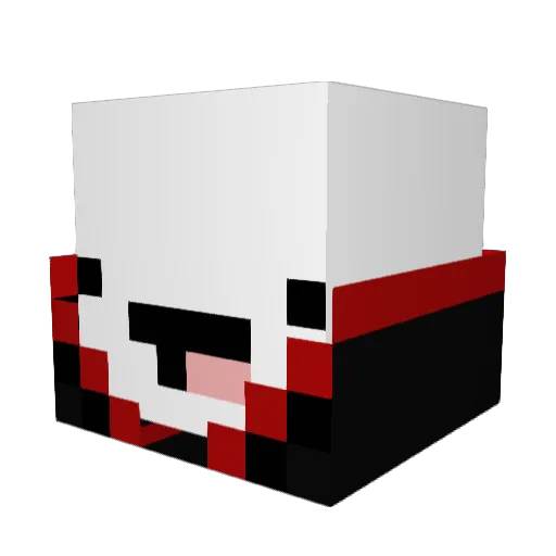 CherryRush5 Minecraft avatar head, 3D render