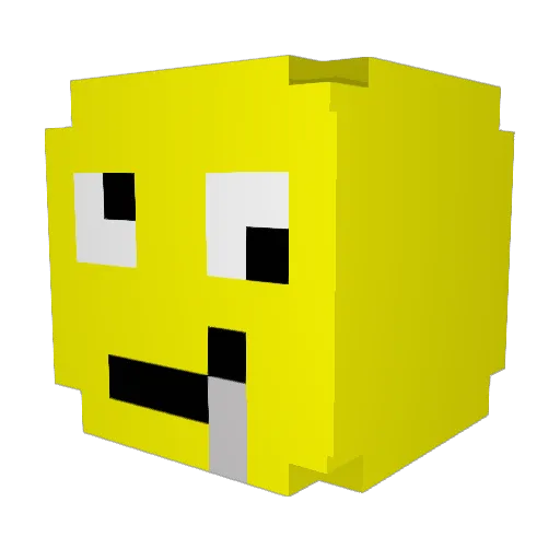 CherrySmoothie Minecraft avatar head, 3D render