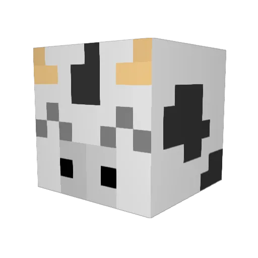 CherryTreeeee Minecraft avatar head, 3D render