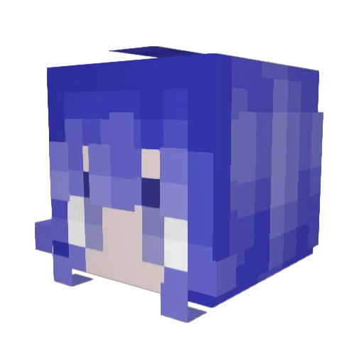 Cherry_0721 Minecraft avatar head, 3D render