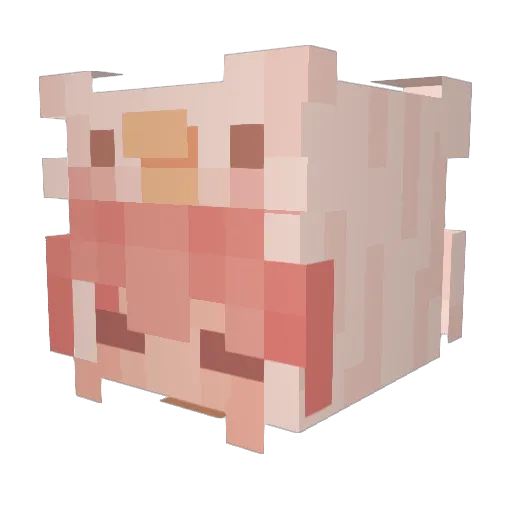 Cherry_7562 Minecraft avatar head, 3D render