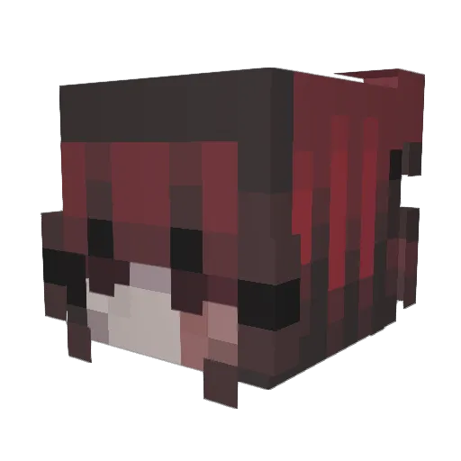 Cherry_Ax Minecraft avatar head, 3D render