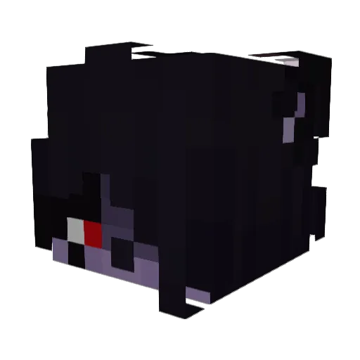 Cherry_Bombb Minecraft avatar head, 3D render