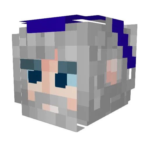 Cherry_Mage Minecraft avatar head, 3D render