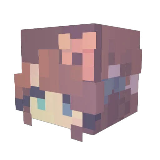 Cherry__Pepper Minecraft avatar head, 3D render