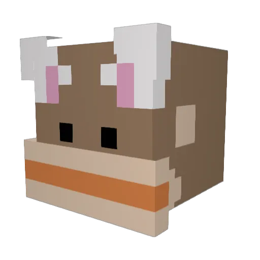 Cherry_bar Minecraft avatar head, 3D render