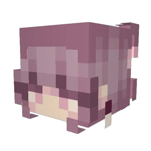 Cherry_owo Minecraft avatar head, 3D render